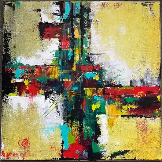 Taniej Obraz na płótnie- Drogowskazy 70x70 cm (oryginał)