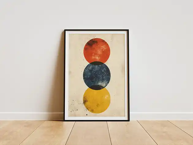Tani Plakat - Abstract Circles