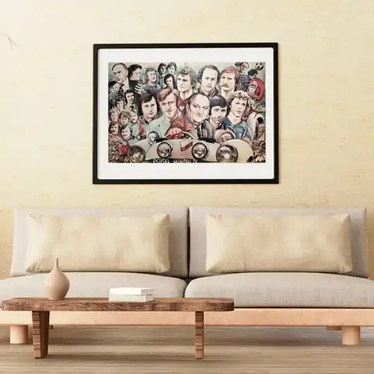 Plakat prasowy POLSKA MUNDIAL 1978, aut. Antoni Chodorkowski. Ekspresowa dostawa
