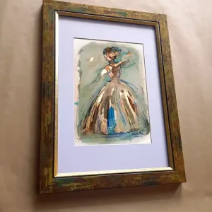 Promocja Lilka 30 - akwarela 16x24 cm unikat