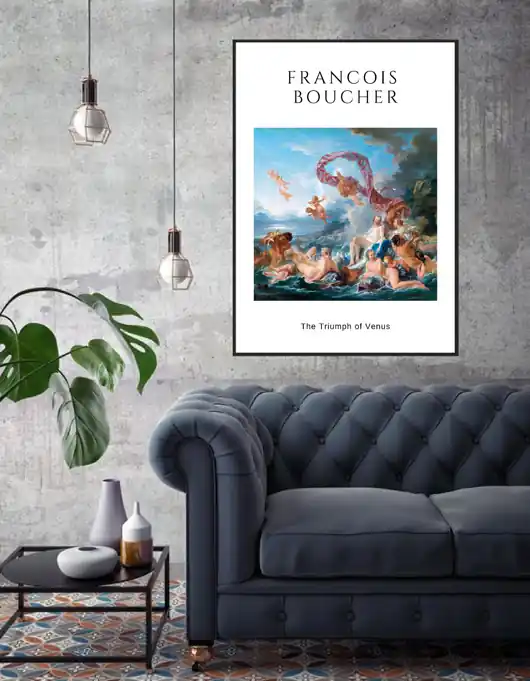 Łatwy zwrot PLAKAT Rococo, Francois Boucher, modern rococo