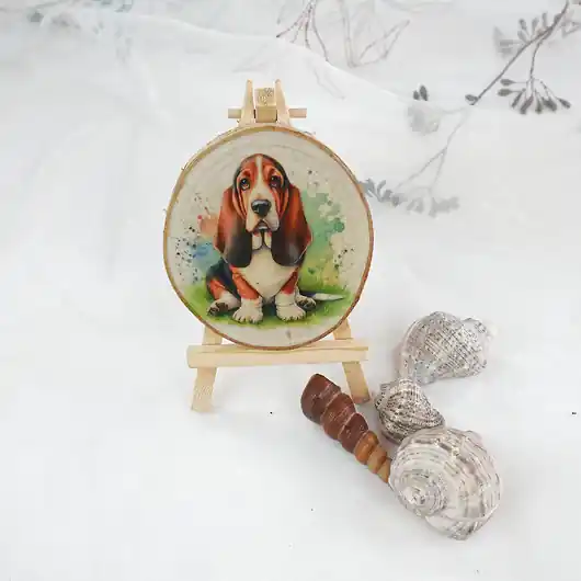Ekspresowa dostawa Brzozowy obrazek - basset
