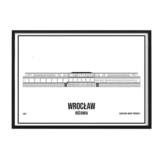 Plakat Wrocław - Różanka - sitodruk Oferta