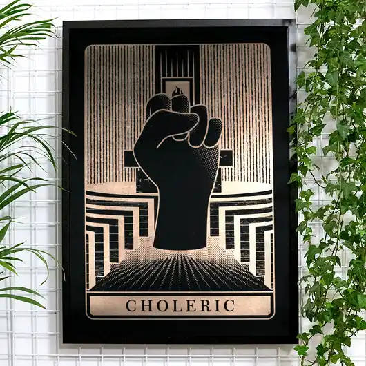 Cena promocyjna Złoty plakat Choleric Sitodruk