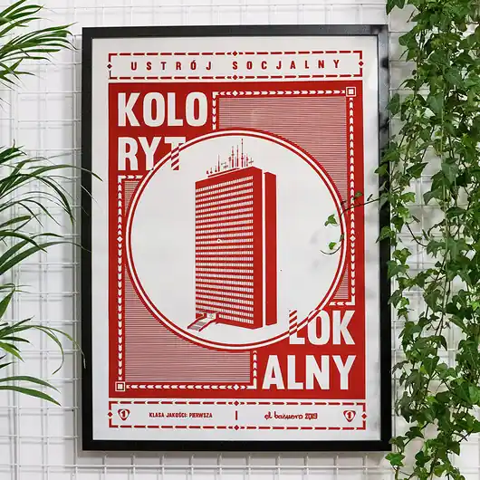 Taniej Plakat Wrocław Poltegor - sitodruk