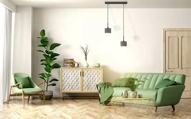 Lampa wisząca na belce do salonu MONTANA VELUR Łatwy zwrot