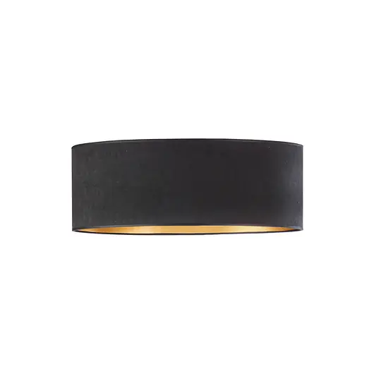 Dodaj do koszyka Czarny plafon sufitowy w stylu glamour DUBAJ VELUR fi - 50cm
