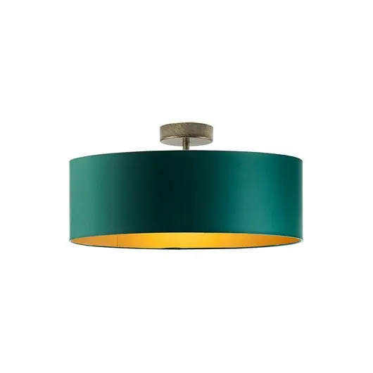 Darmowy zwrot Lampa sufitowa z abażurem w stylu urban jungle WENECJA GOLD fi - 50 cm