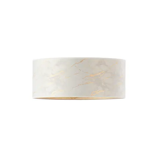 Kup online Marmurowa lampa sufitowa w kolorze bieli i złota DUBAJ MARMUR fi - 40 cm