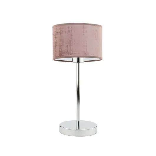 Elegancka lampa stołowa do salonu NICEA VELUR z welurowym abażurem Oferta