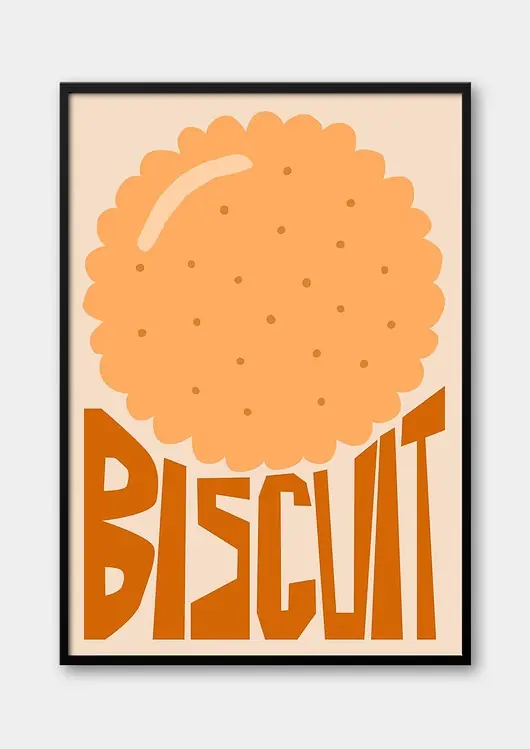 Łatwy zwrot Plakat Biscuit - Herbatnik