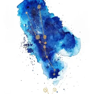 Plakat Gwiazdozbiór Byka Znak Zodiaku BYK Szybka wysyłka