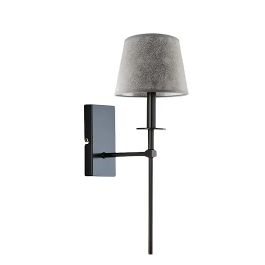 Wyjątkowa oferta Elegancki kinkiet pałacowy z abażurem imitującym beton PASTO