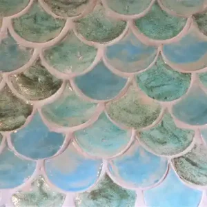 Oferta Płytki Ceramiczne kształt łuski Turkus