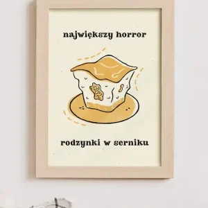 Plakat rodzynki w serniku Szybka wysyłka