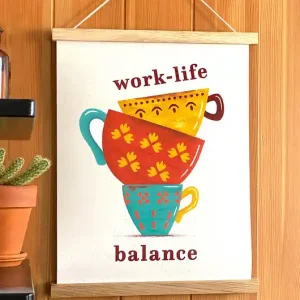 Premium Plakat work-life balance