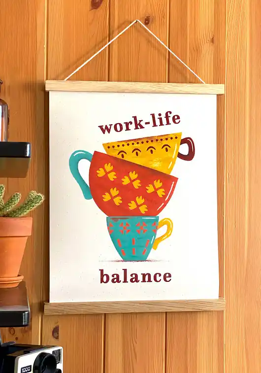 Premium Plakat work-life balance