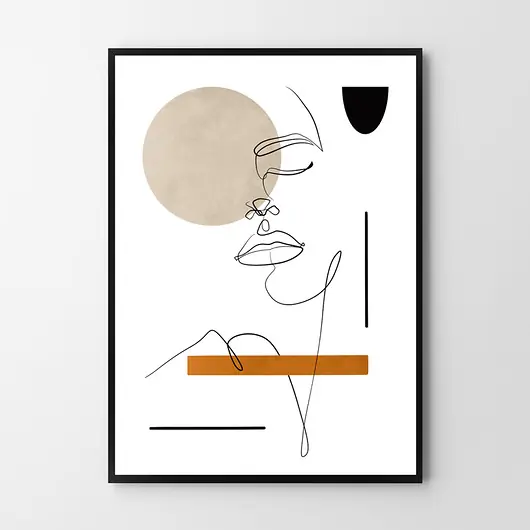 Kobieta - plakat z serii LINIE Promocja
