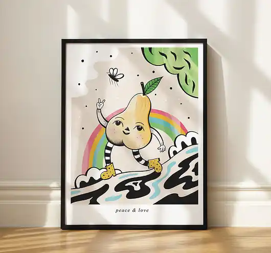 Plakat Peace and Love Bestseller
