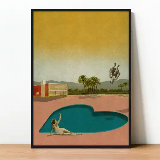 Popularny Plakat Fine Art giclee kolaż L.A.