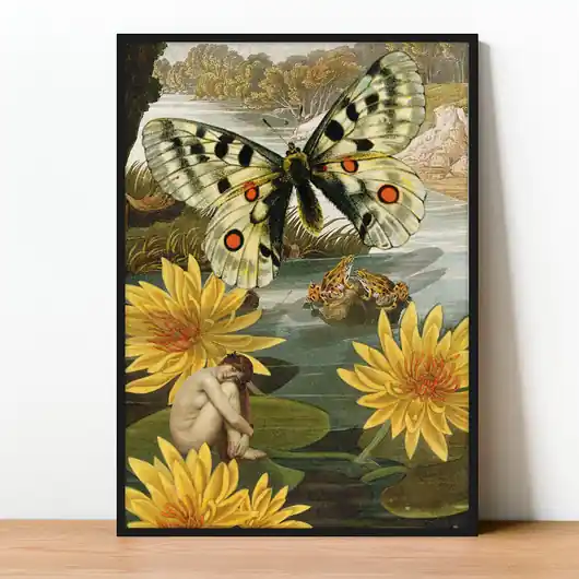Plakat Fine Art giclee kolaż CALINECZKA Wysoka jakość