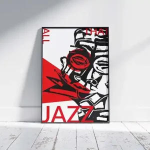 Plakat All that Jazz nr2 50x70 cm grafika polish jazz muzyka na ścianę Ostatnie sztuki