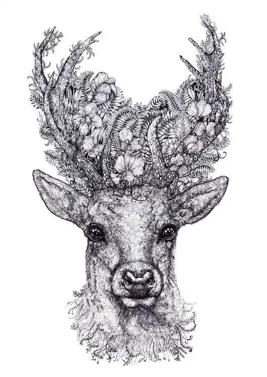 Jeleń- grafika- ilustracja Hit sprzedaży