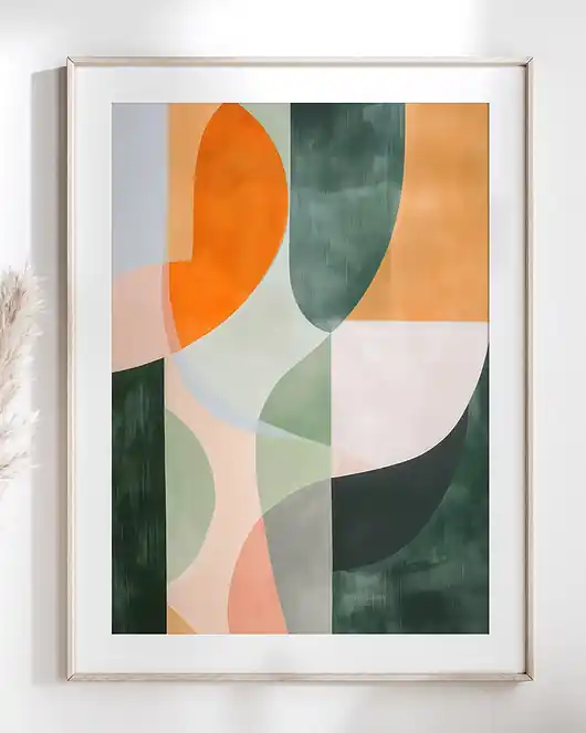 Plakat abstrakcyjny pt. Zacisze abstrakcji I Oferta
