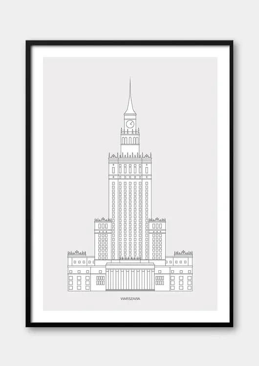 Plakat Warszawa Premium