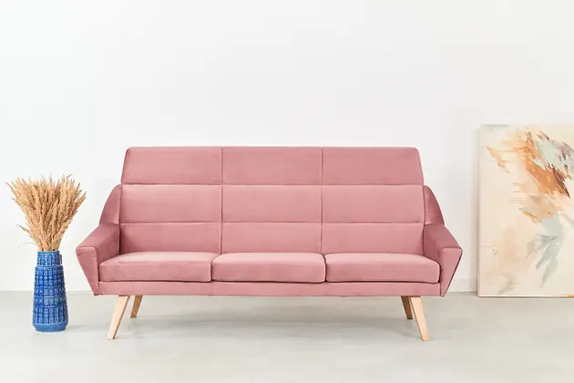 Oferta Sofa MANDAL różowa, skandynawski design