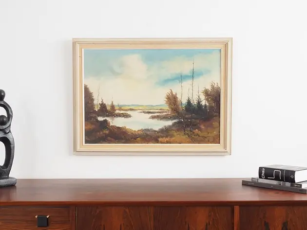 Zamów dziś Obraz Jesienny staw, skandynawski design, lata 70