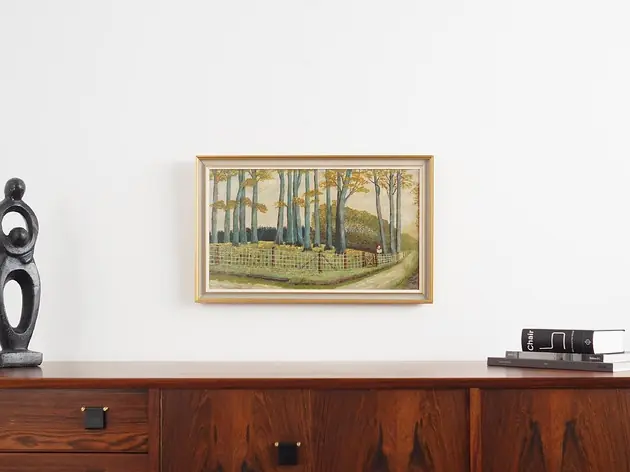 Obraz Las mieszany, skandynawski design, lata 60 Premium