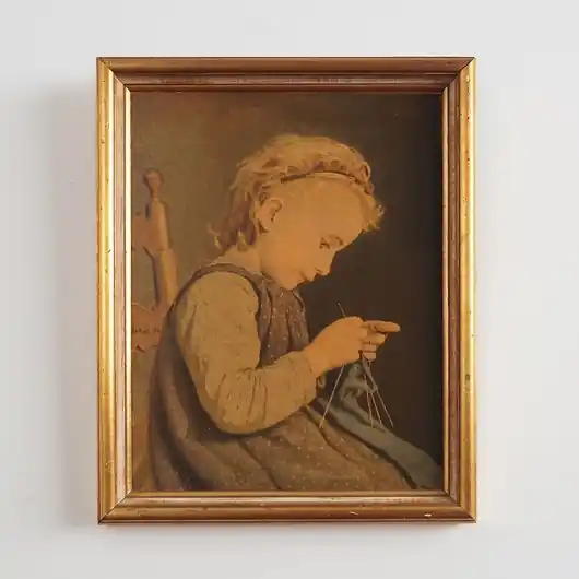 Bezpieczne zakupy Obraz Portret dziewczynki XIX wiek, autor Albert Anker