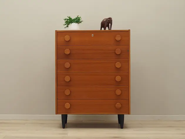 Bestseller Komoda tekowa, duński design, lata 60, produkcja Dania