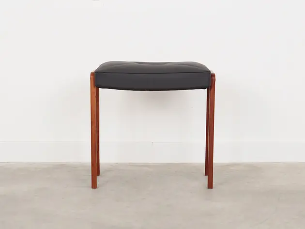 Podnóżek tekowy, duński design, lata 70, produkcja Dania Rabat