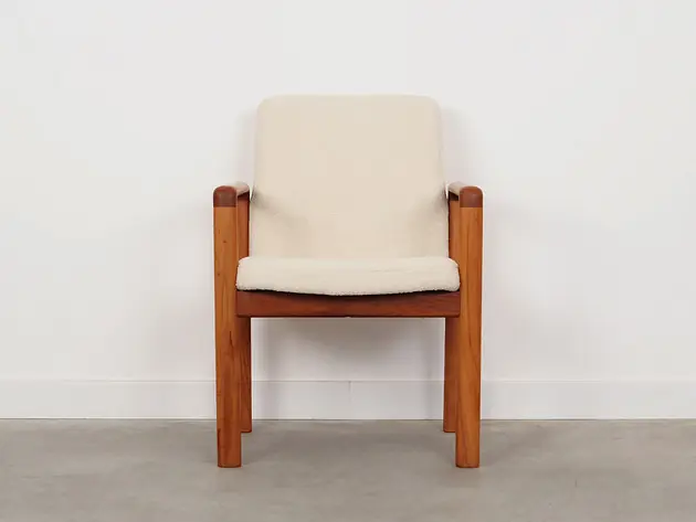 Fotel tekowy, duński design, lata 70, produkcja Dania Oferta