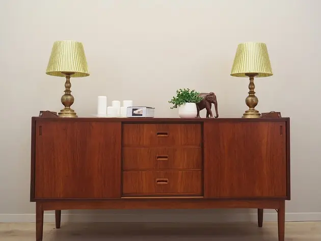 Popularny Komplet dwóch lampek nocnych, duński design, lata 70, produkcja Dania