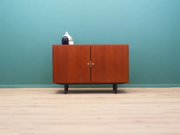 Ograniczona ilość Szafka tekowa, duński design, lata 70, produkcja Dania