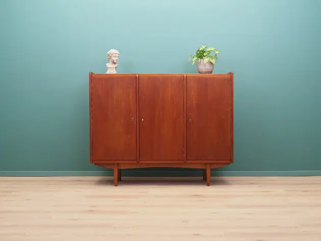 Okazja Highboard tekowy, duński design, lata 60, produkcja Dania
