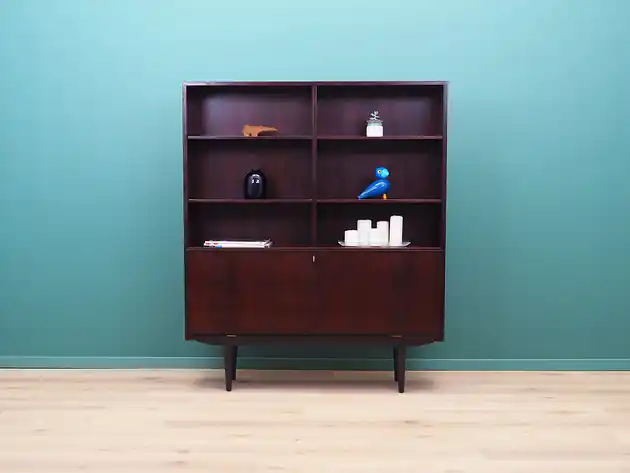 Regał palisandrowy, duński design, lata 70, Omann Jun Wysoka jakość