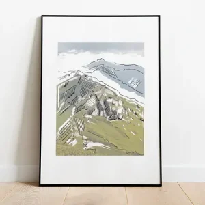 Hit sprzedaży Plakat grafika z serii "Tatry" wysokie góry natura wspinaczka