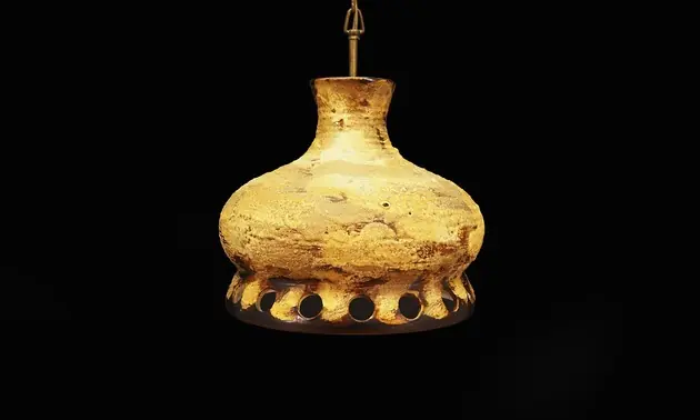 Żyrandol ceramiczny, duński design, lata 60 Nowość