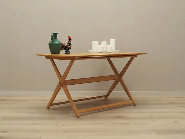 Stolik jesionowy, duński design, lata 70, produkcja Dania Bezpieczna płatność