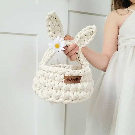 Premium Koszyczki wielkanocne z uszami " The Ester Bunny"