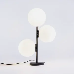 Lampa stołowa BOBLER 3 klosze szklane mleczne Tylko dziś