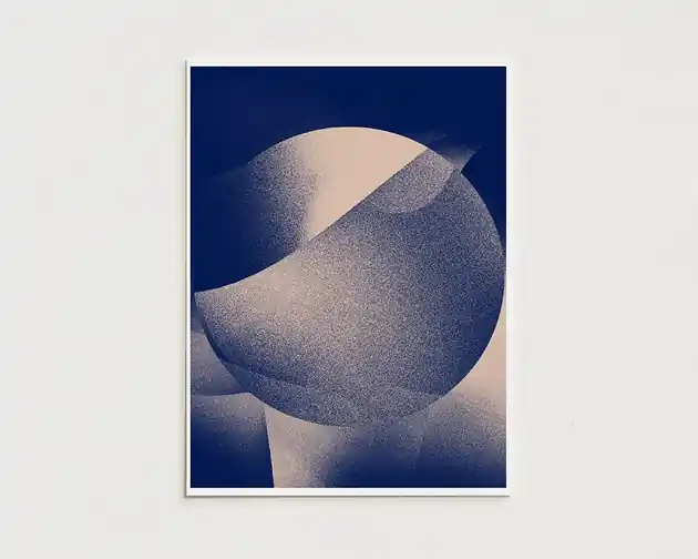 Obniżka ceny Plakat abstract gradient / Oryginalna grafika / poster print