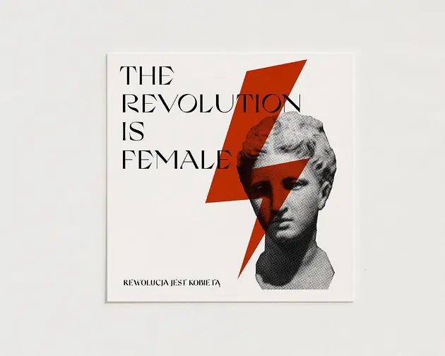 Revolution is female / Oryginalna grafika / poster print / plakat Rabat