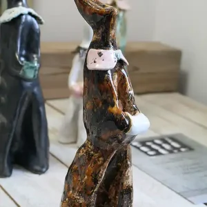 Chanelka -Królik /rzeźba - ceramika art Wysoka jakość
