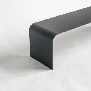 Minimalistyczny metalowy stojak na buty, CZARNY Bezpieczne zakupy