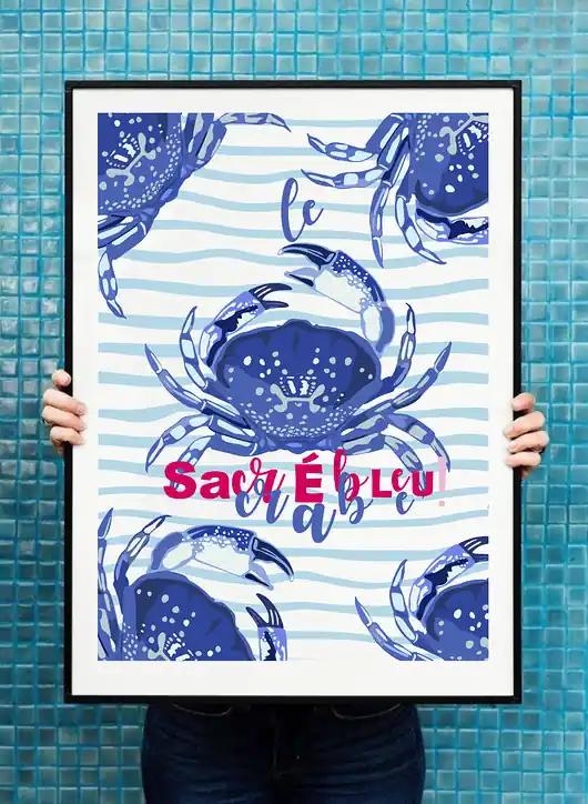 Cena promocyjna Plakat Sacrebleu! le crabe